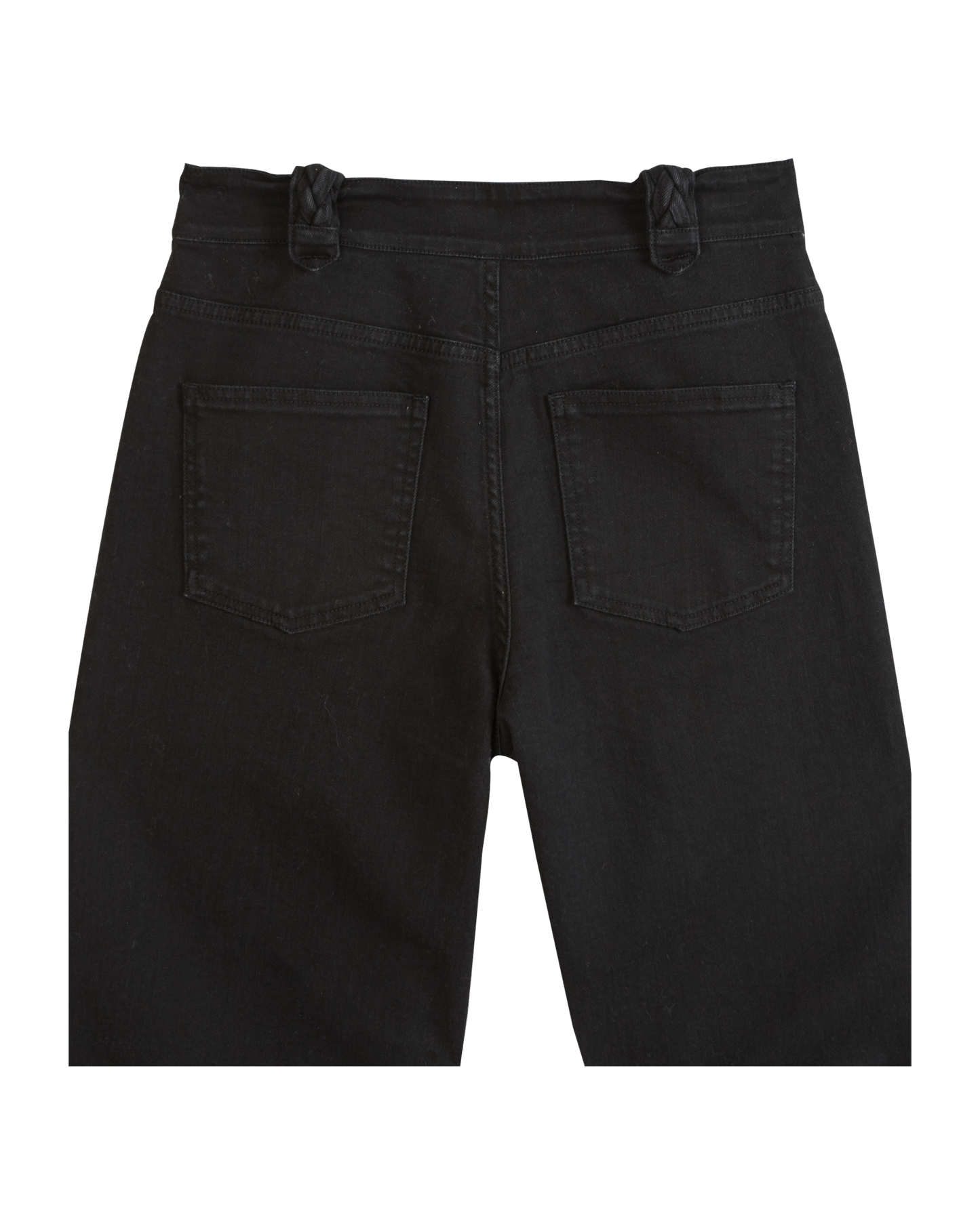 Pantalon wide coton denim noir