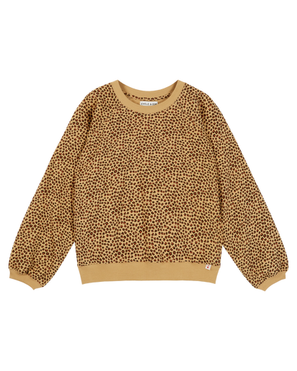 Sweat femme coton bio léopard