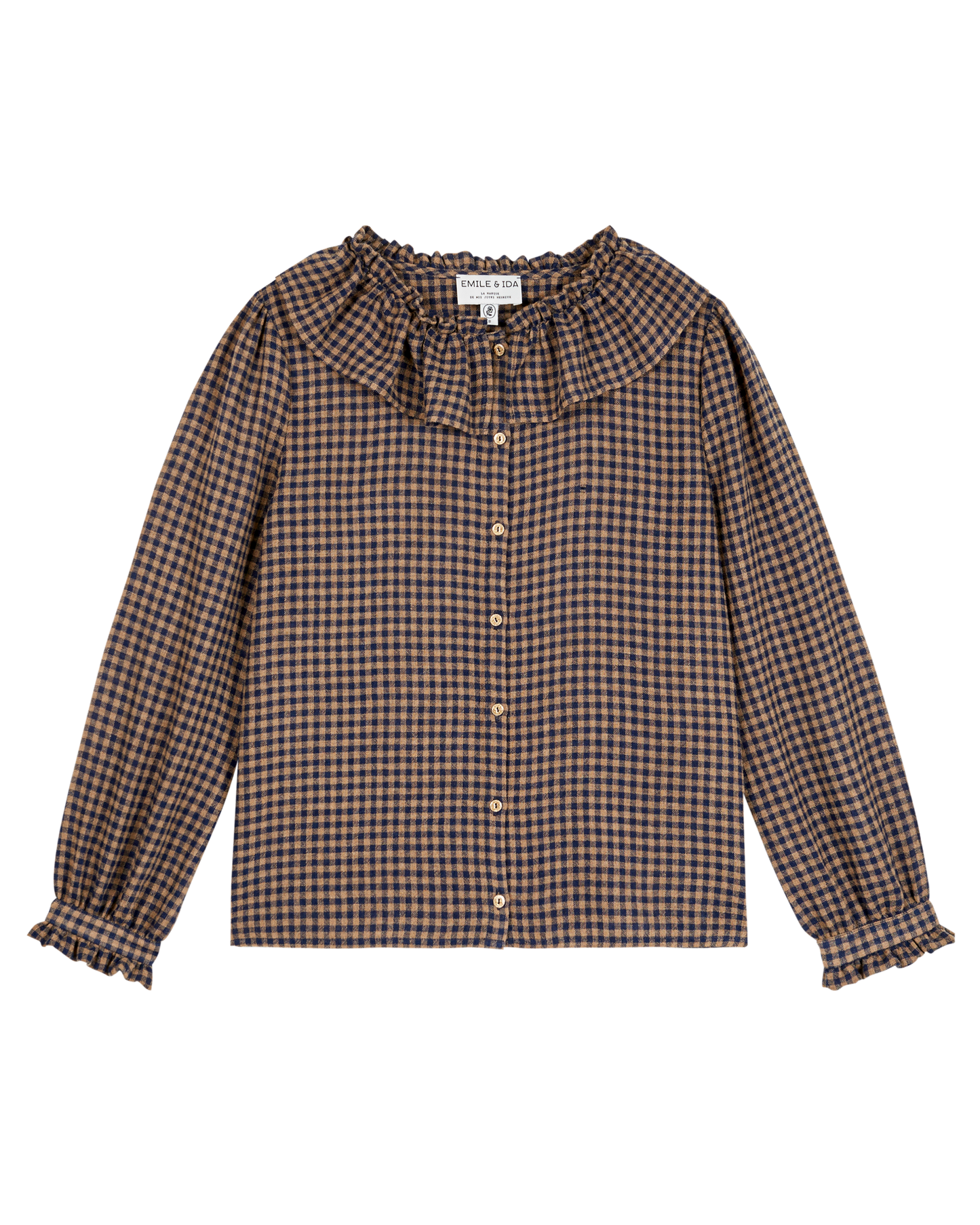 Blouse vichy marine
