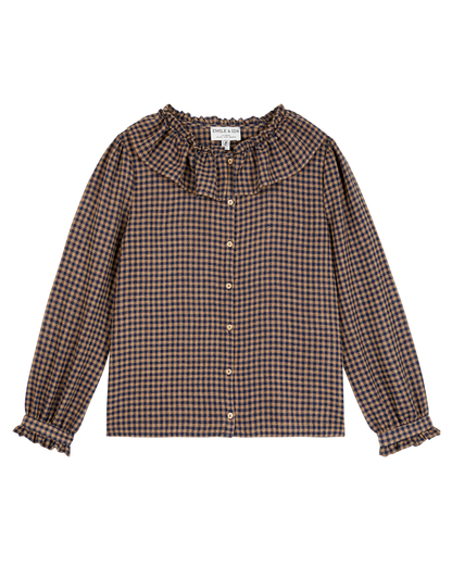 Blouse vichy marine