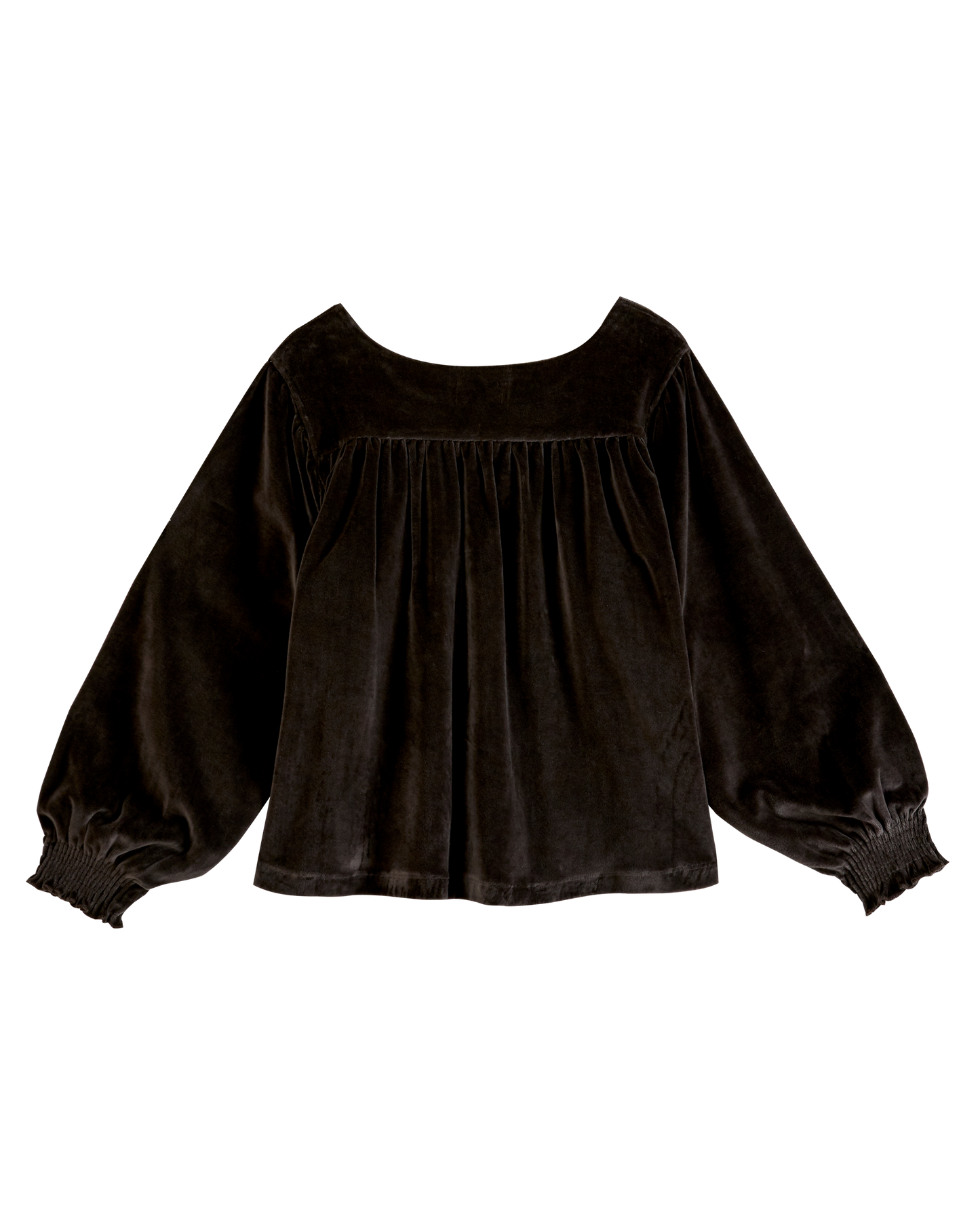 Sweat velours coton bio bitume