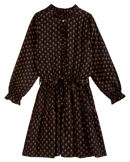 Robe bleu marine et raisin