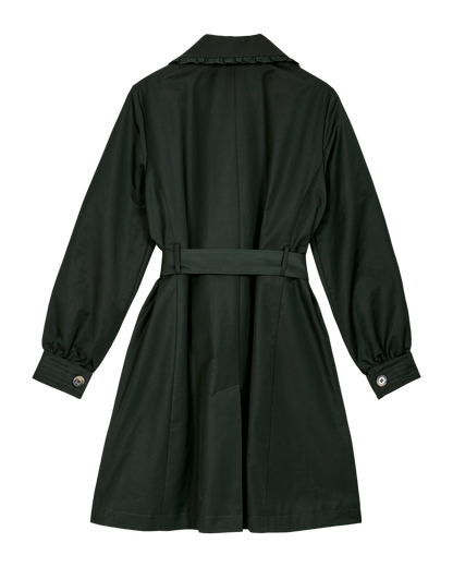 Trench coat vert sapin