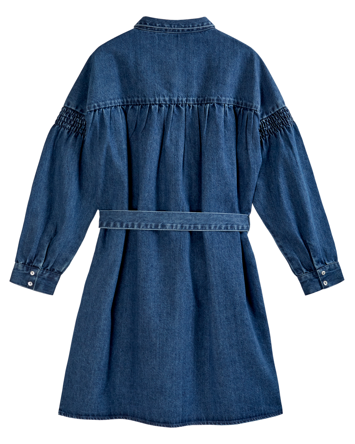 Robe chemisier denim bleu