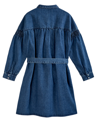 Robe chemisier denim bleu