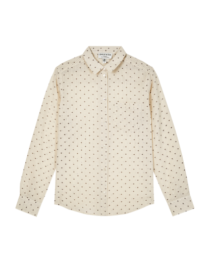 Chemise étoiles écru