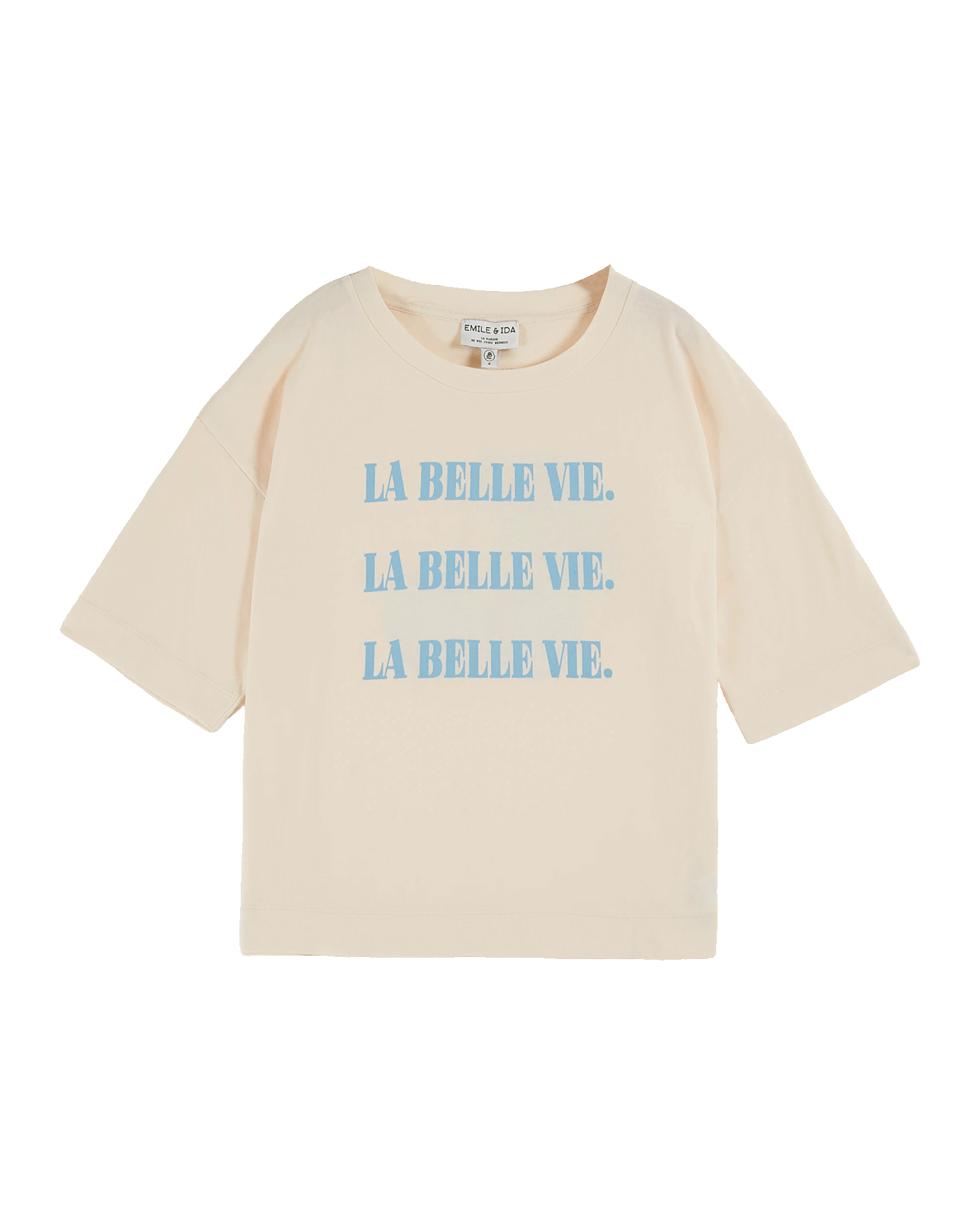 T-shirt oversize La Belle Vie coton bio écru