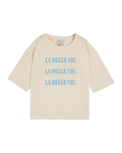 T-shirt oversize La Belle Vie coton bio écru
