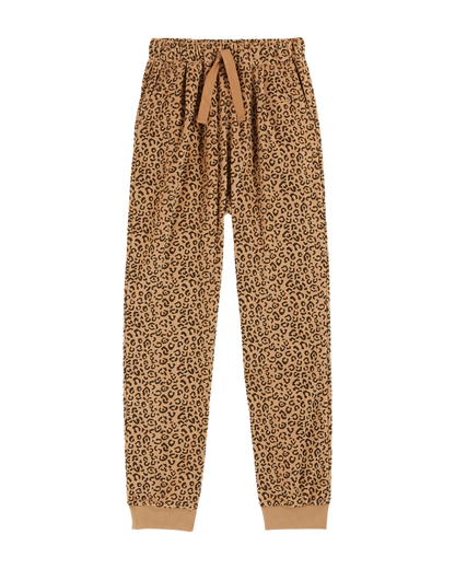 Jogger femme éponge léopard