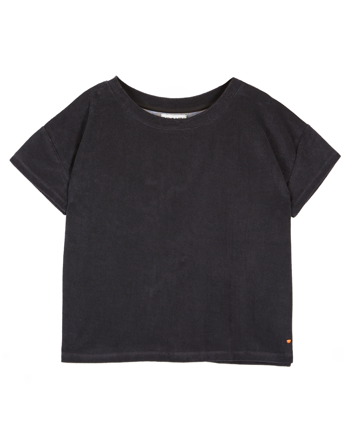 Tee-shirt femme éponge bitume
