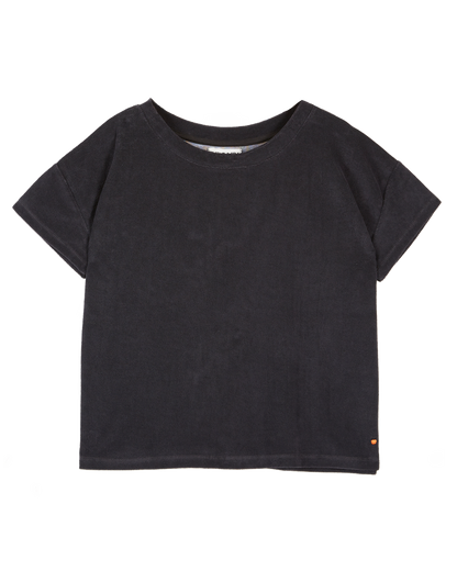 Tee-shirt femme éponge bitume
