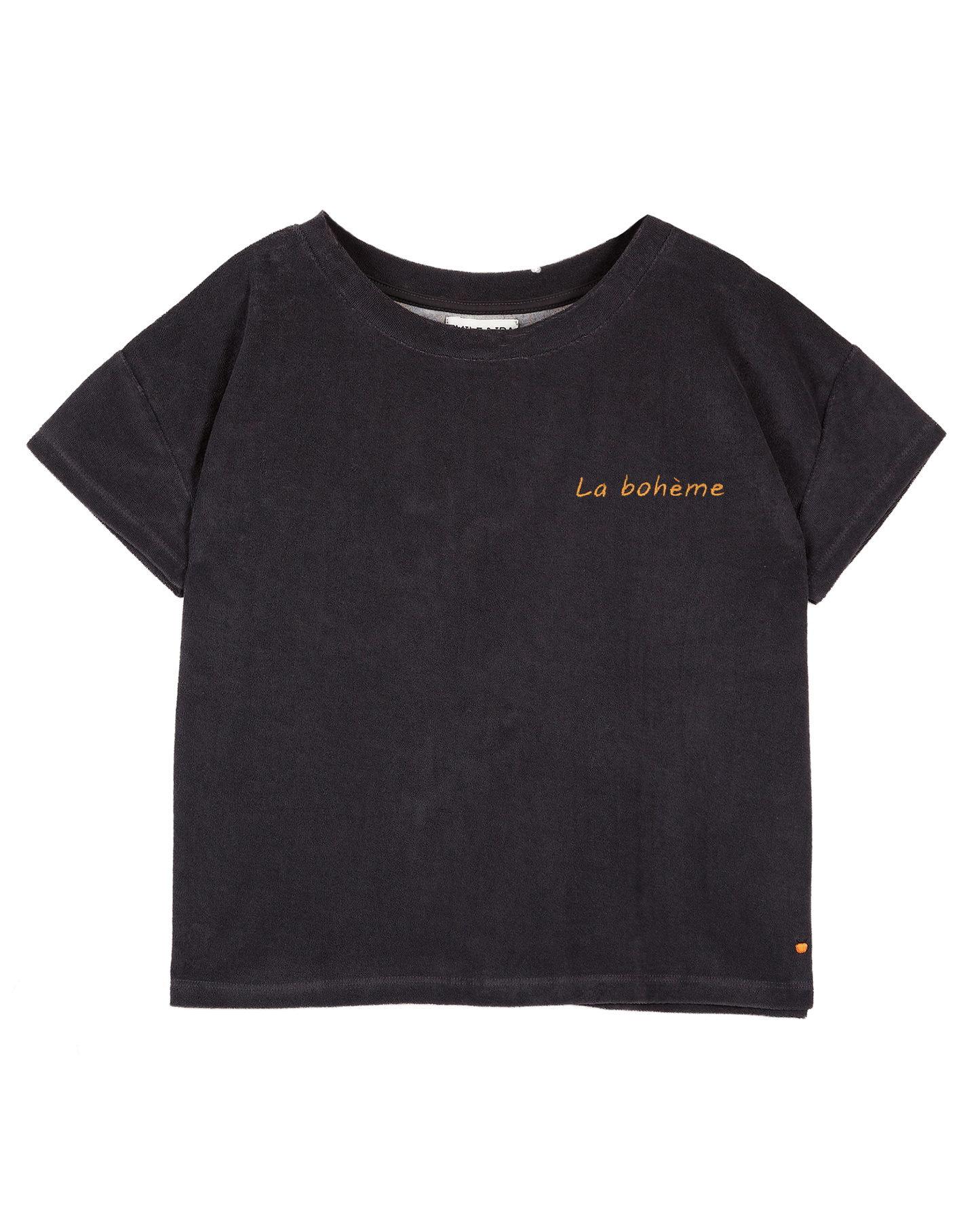 Tee-shirt femme éponge bitume