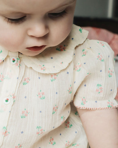 Robe coton écru cueillette