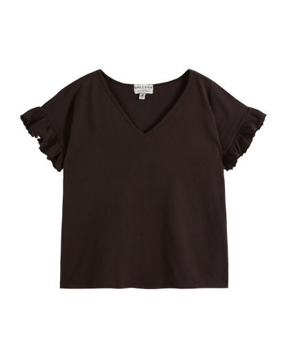 T-shirt coton bio bitume