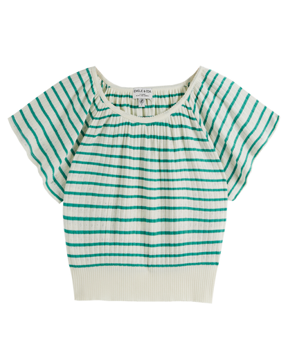 Top femme modal rayures haricot