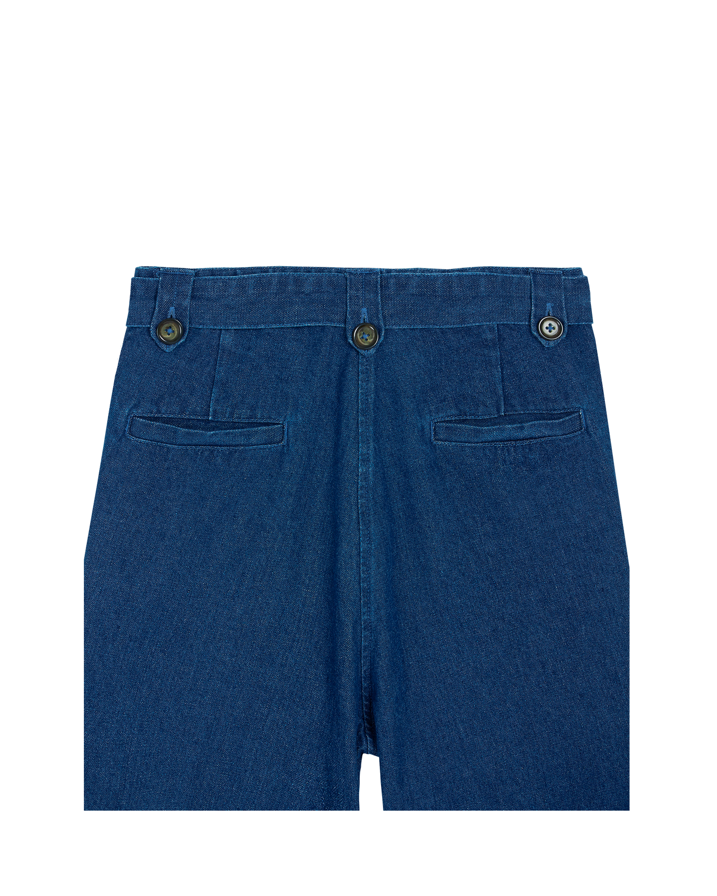Pantalon toile de coton denim bleu