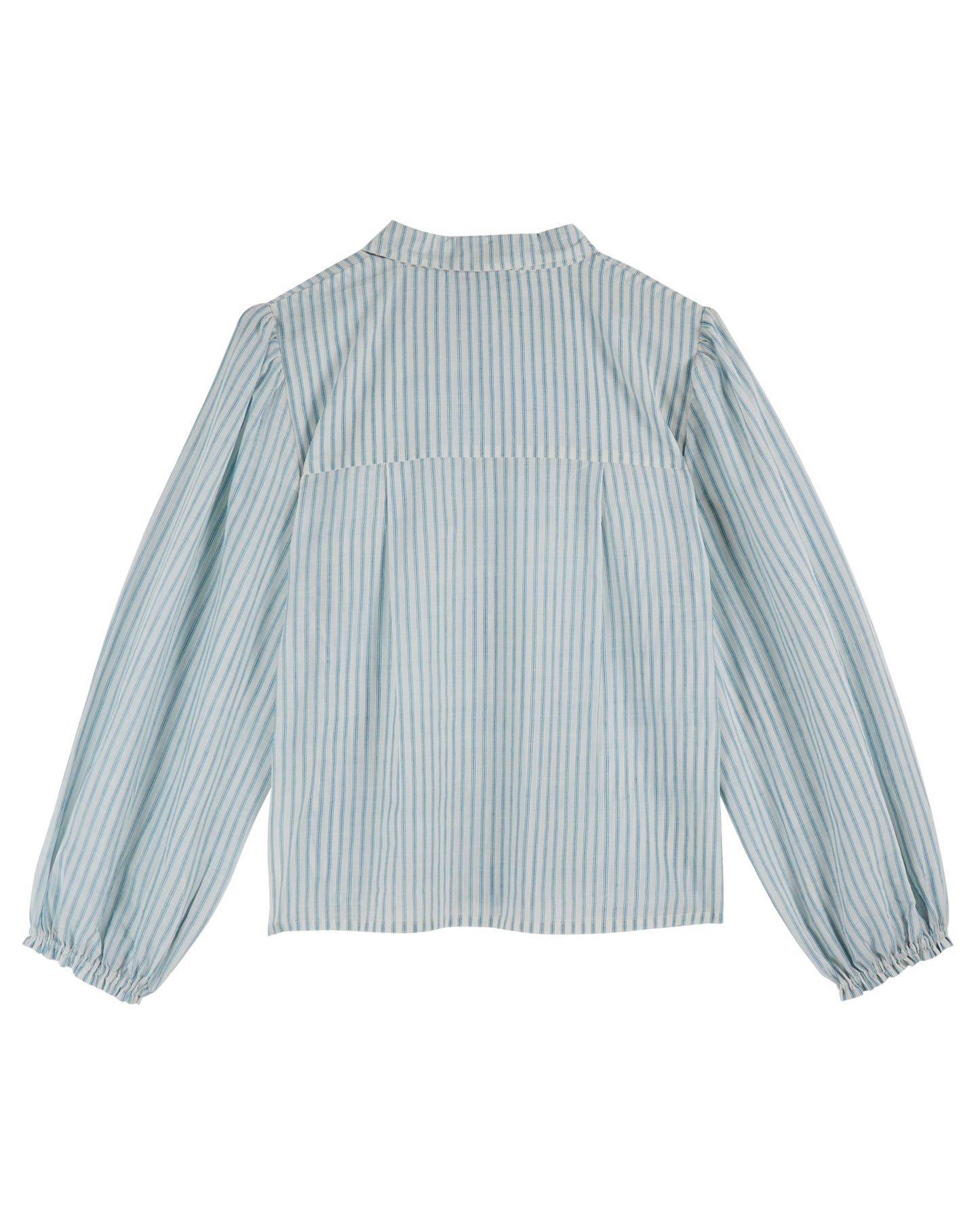 Chemise khadi de coton rayures bleu