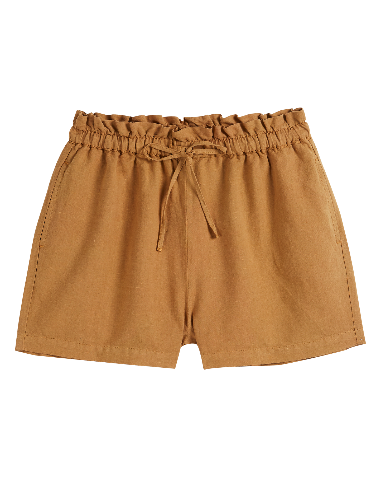 Short ample lin et coton miel