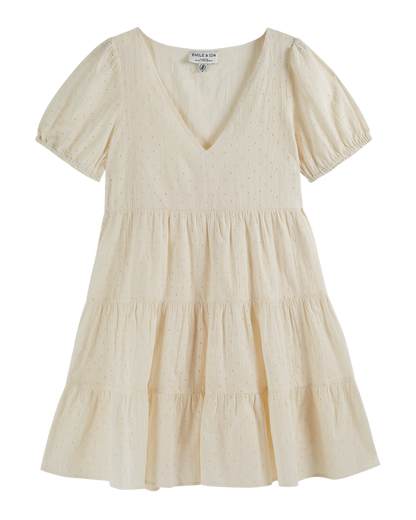 Robe broderie anglaise écru