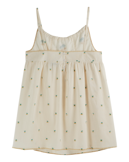 Robe broderie cerise femme chantilly