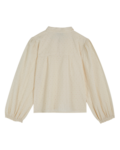 Chemise broderie anglaise blanc cassé