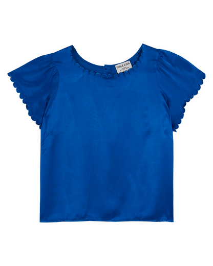 Blouse viscose Eco Véro® bleu saphir