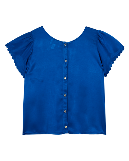 Blouse viscose Eco Véro® bleu saphir