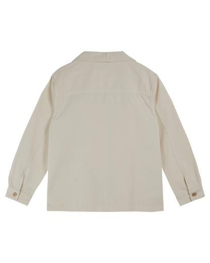 Veste toile de coton écru