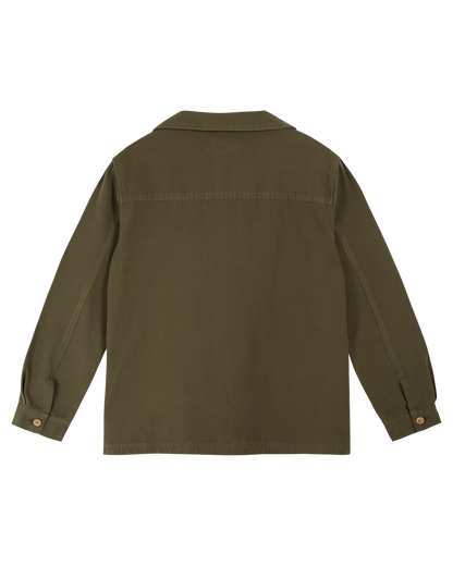 Veste toile de coton vert salicorne