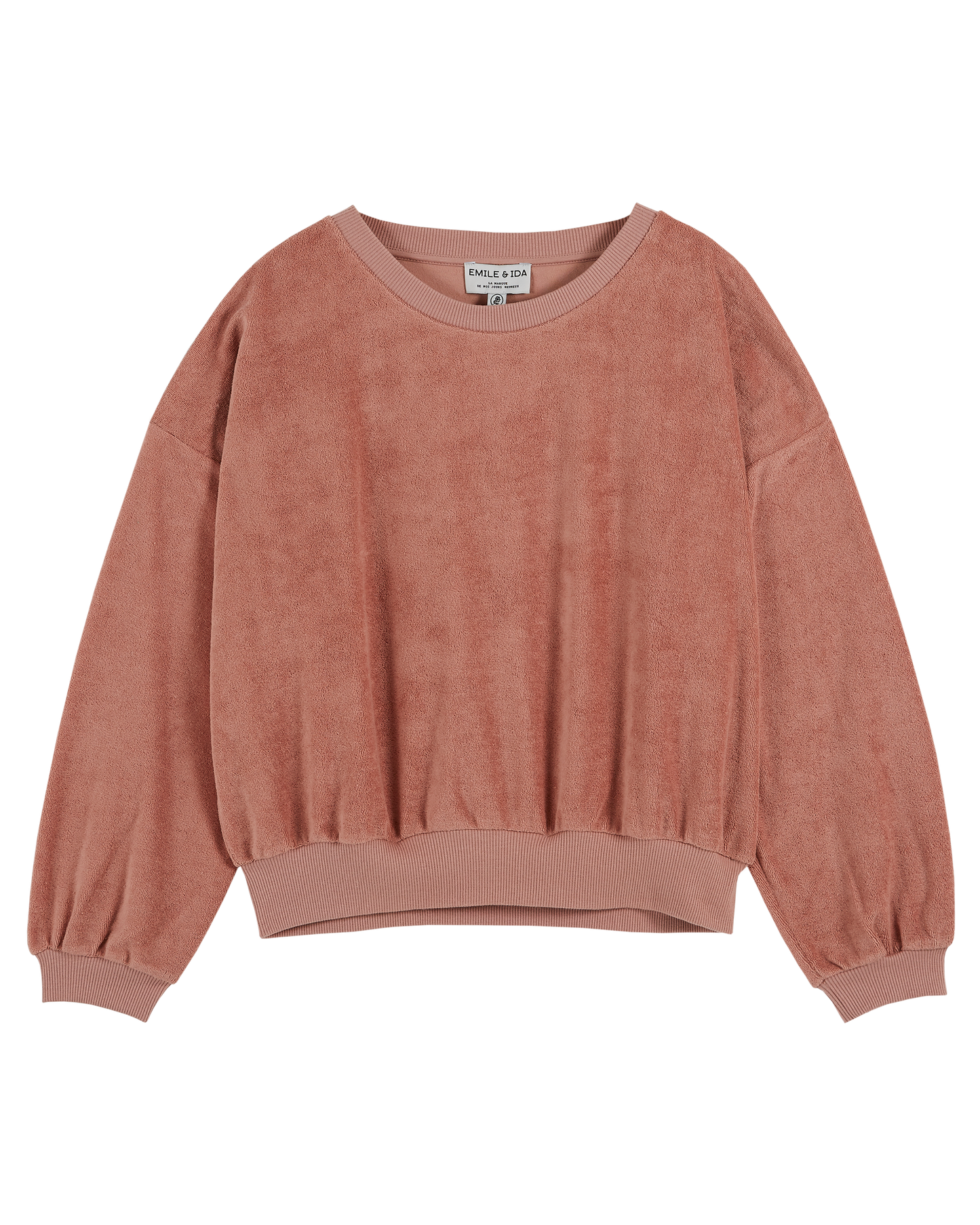 Sweat éponge bois de rose