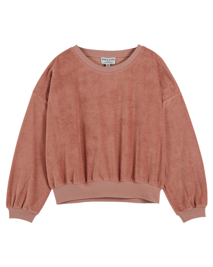 Sweat éponge bois de rose