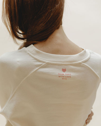 Sweat amour coton bio grenadine