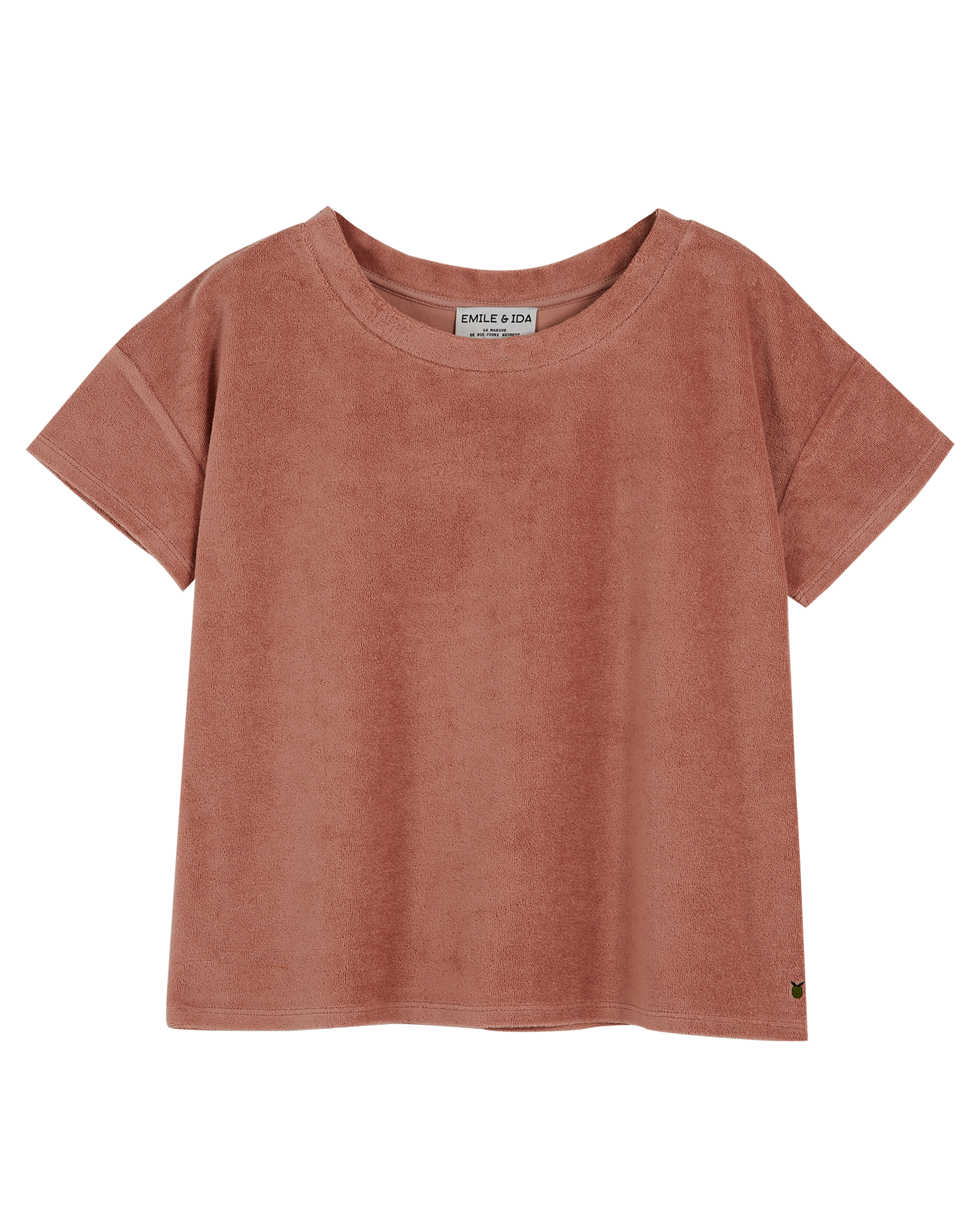 T-shirt éponge bois de rose