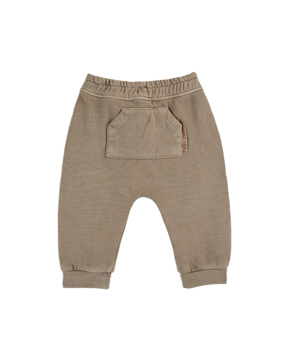 Jogger coton et teinture bio gris