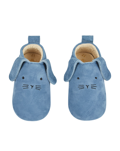Chaussons lapin cuir rivière
