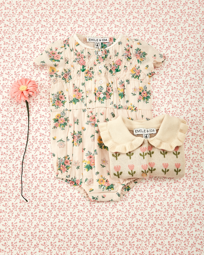 Combibloomer smocké printemps rose