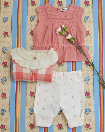 Blouse bébé vintage grenadine