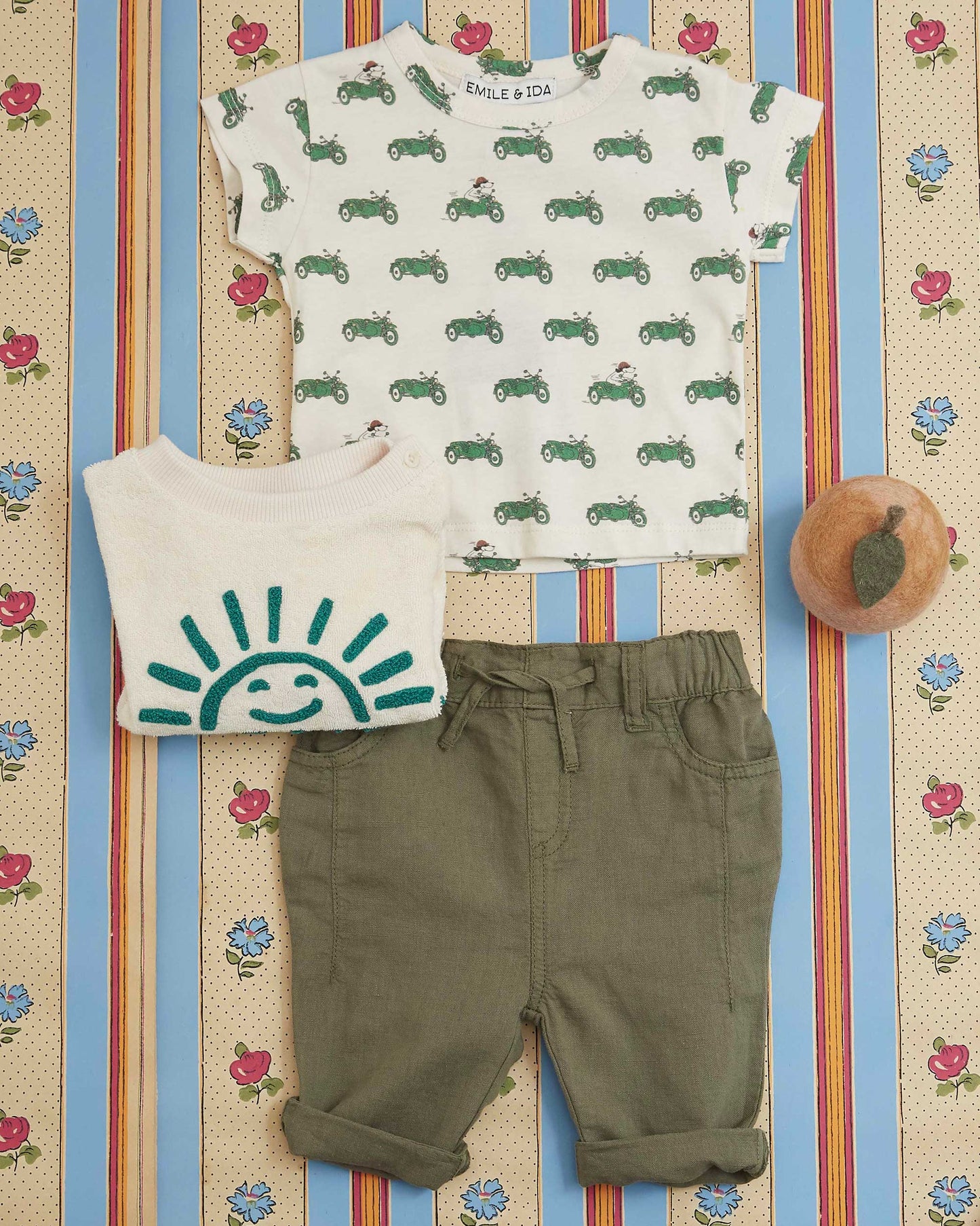 Pantalon lin coton salicorne