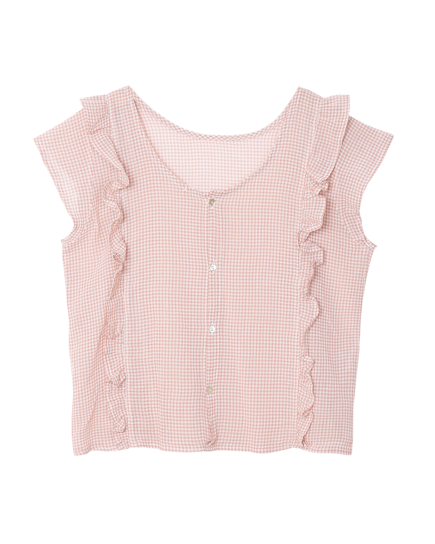 Blouse vichy terracotta