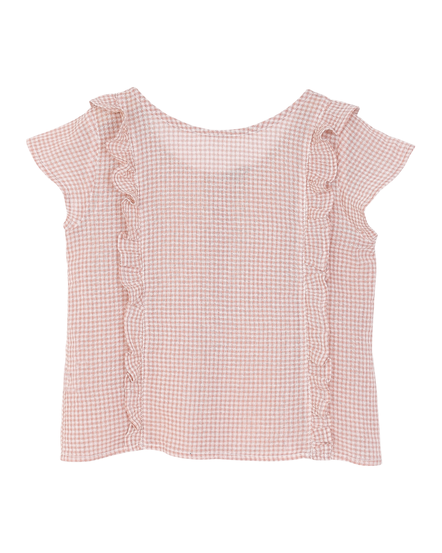 Blouse vichy terracotta