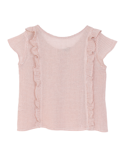 Blouse vichy terracotta