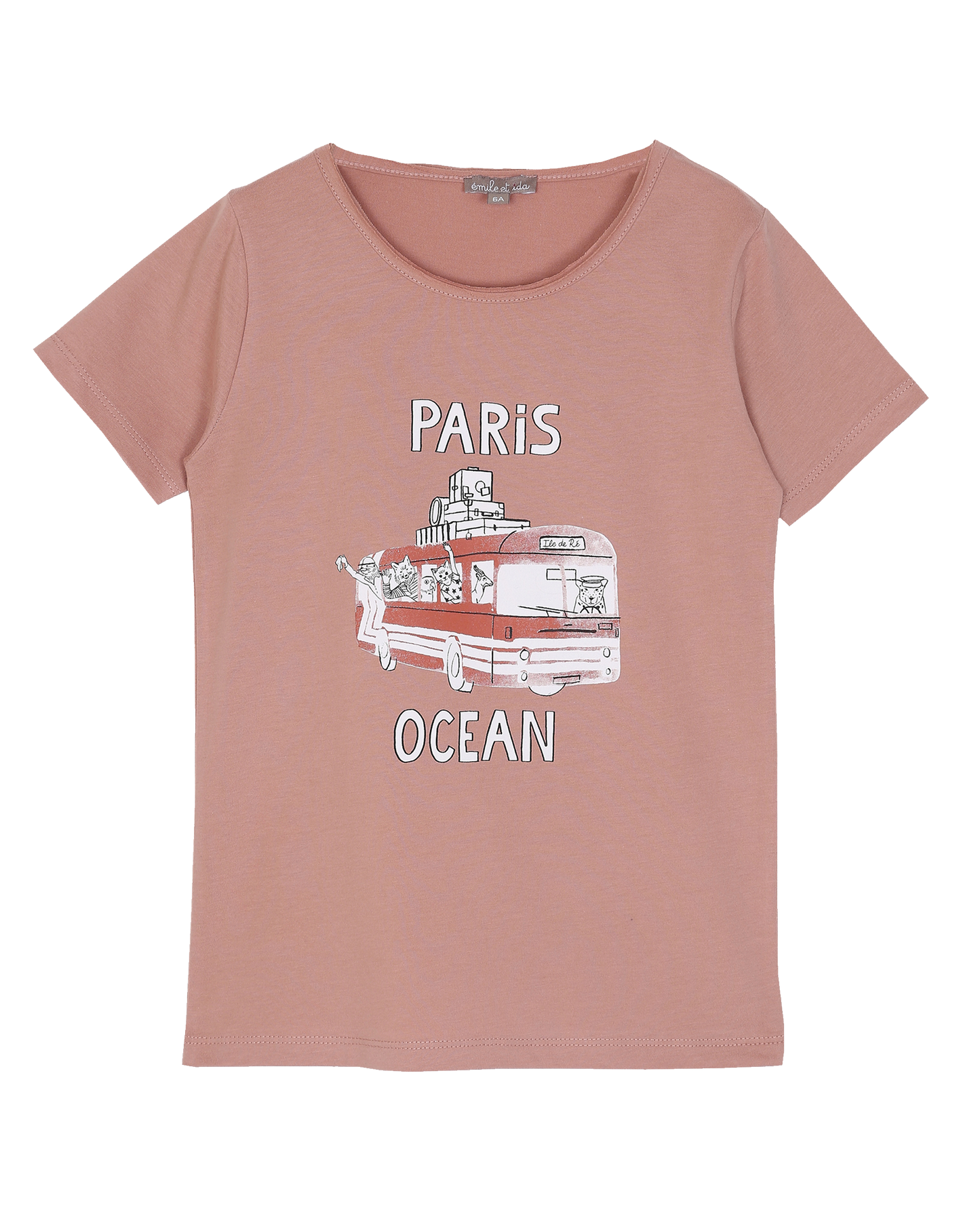 T-shirt terracotta bus