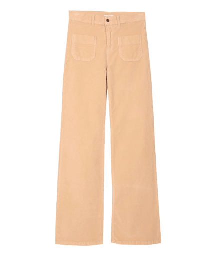 Pantalon velours flare dune