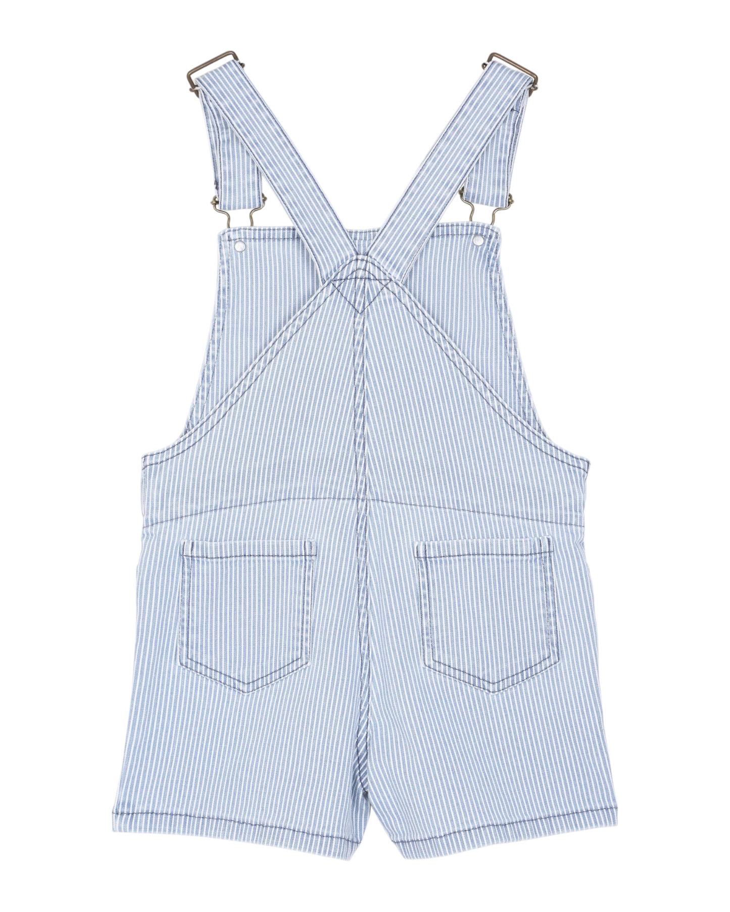 Salopette en denim rayé