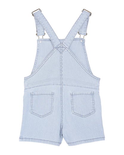 Salopette en denim rayé