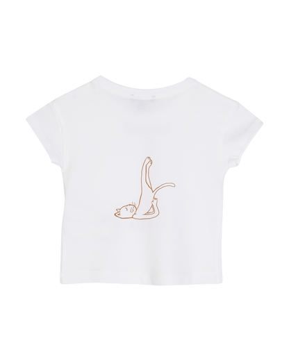 T-shirt fille "chacré chakra" écru
