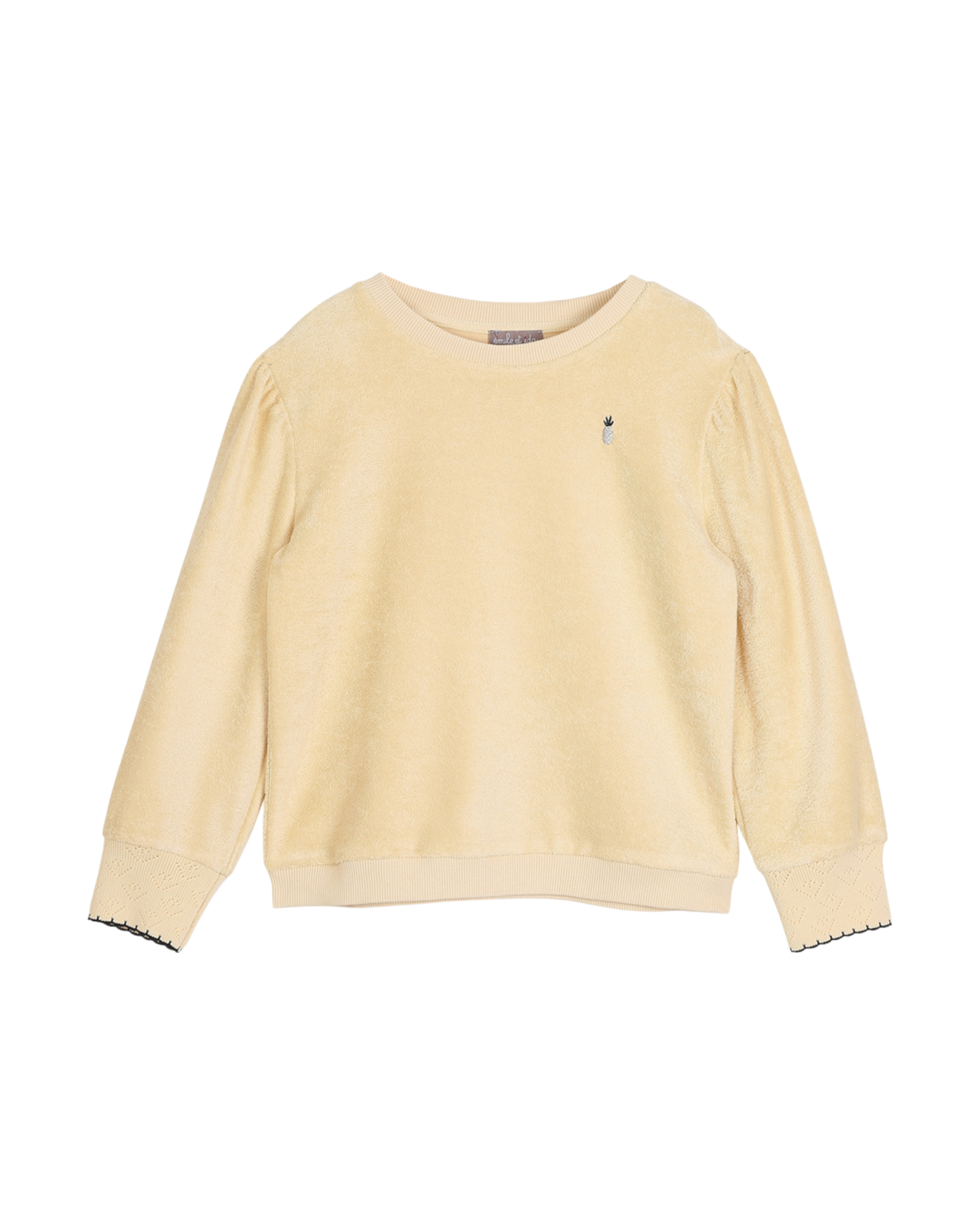 Sweat éponge coton bio vanille