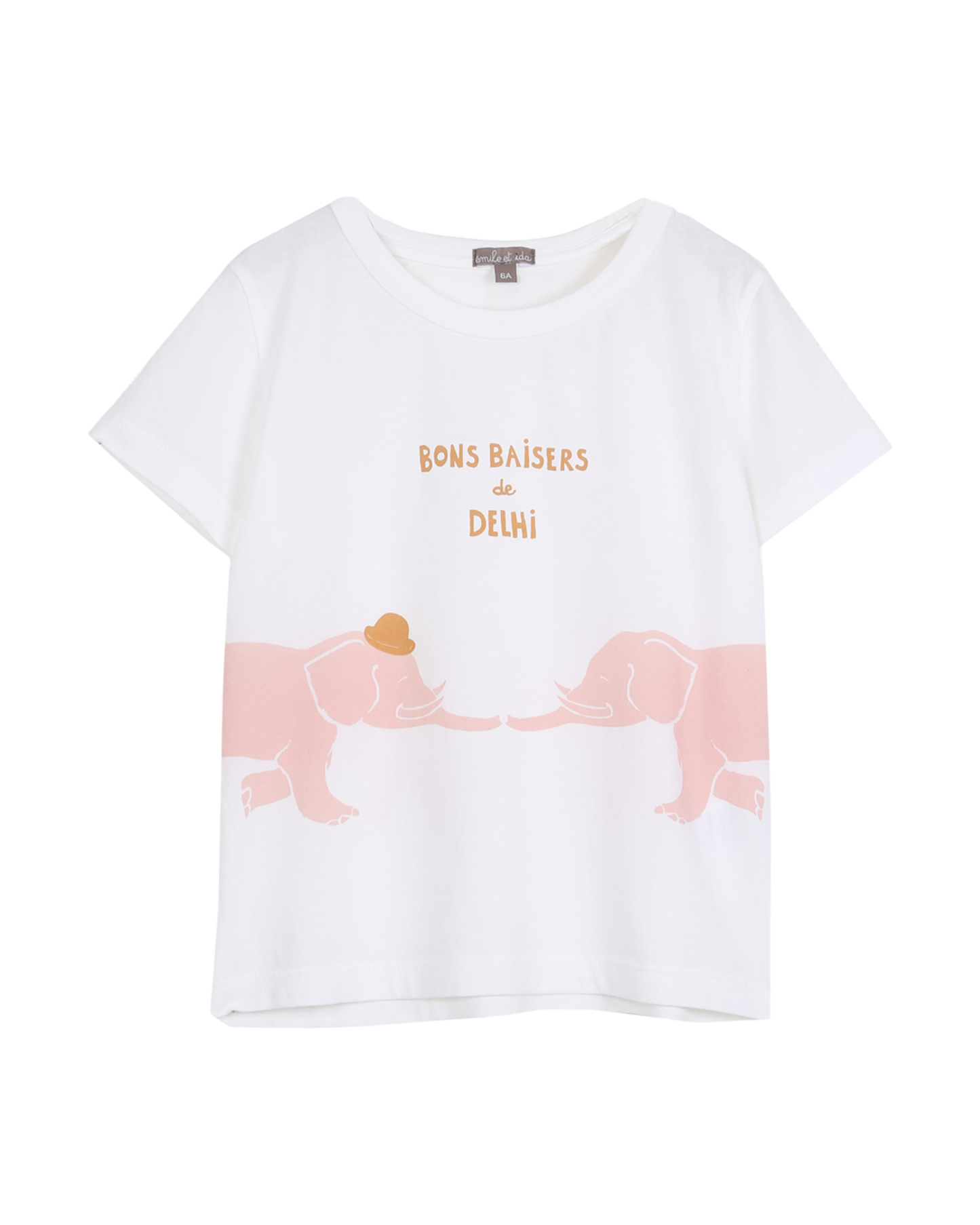 T-shirt Bons baisers de Delhi écru