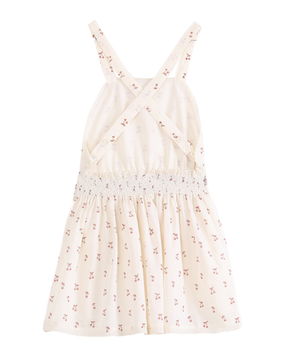 Robe cerisette écru
