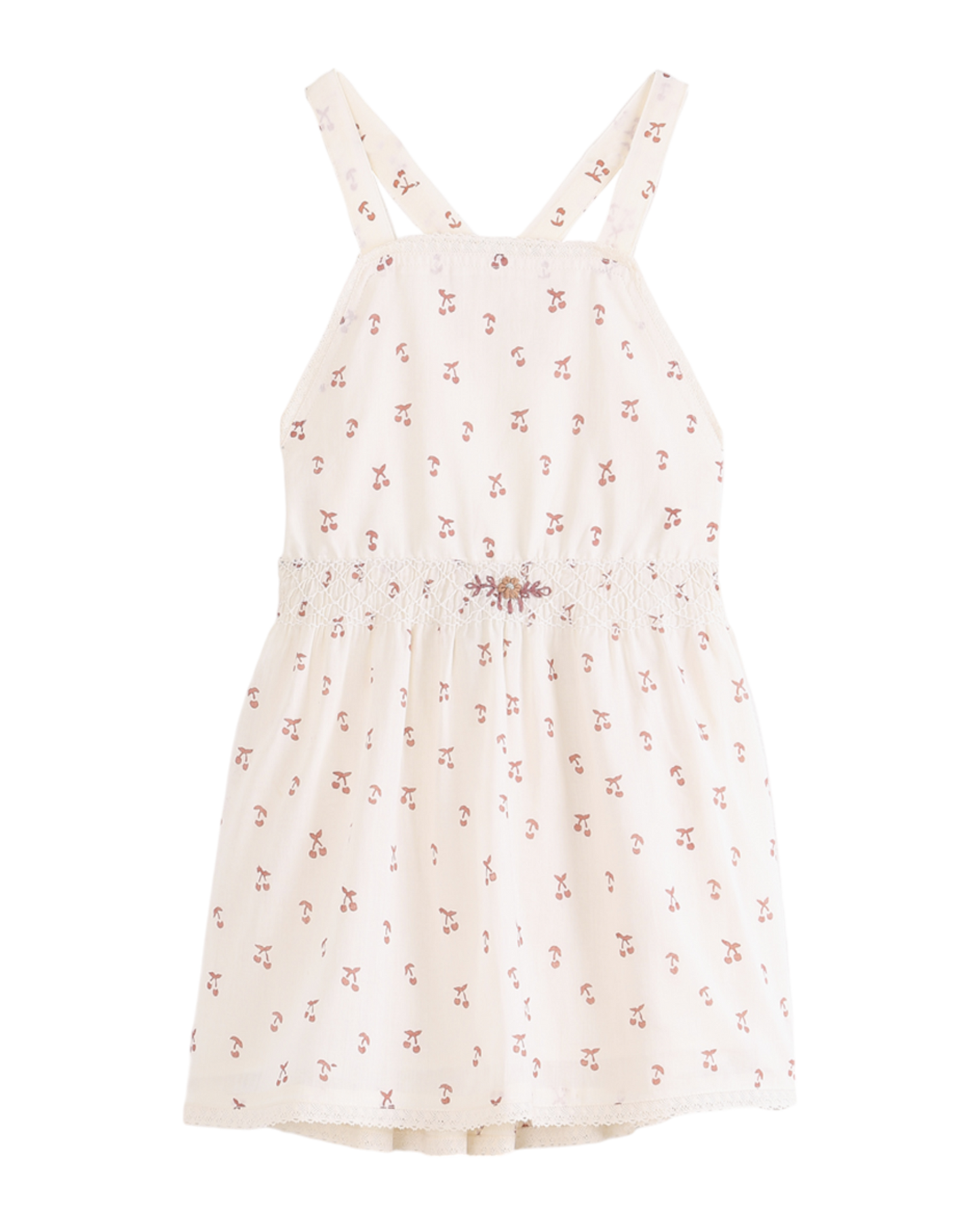 Robe cerisette écru